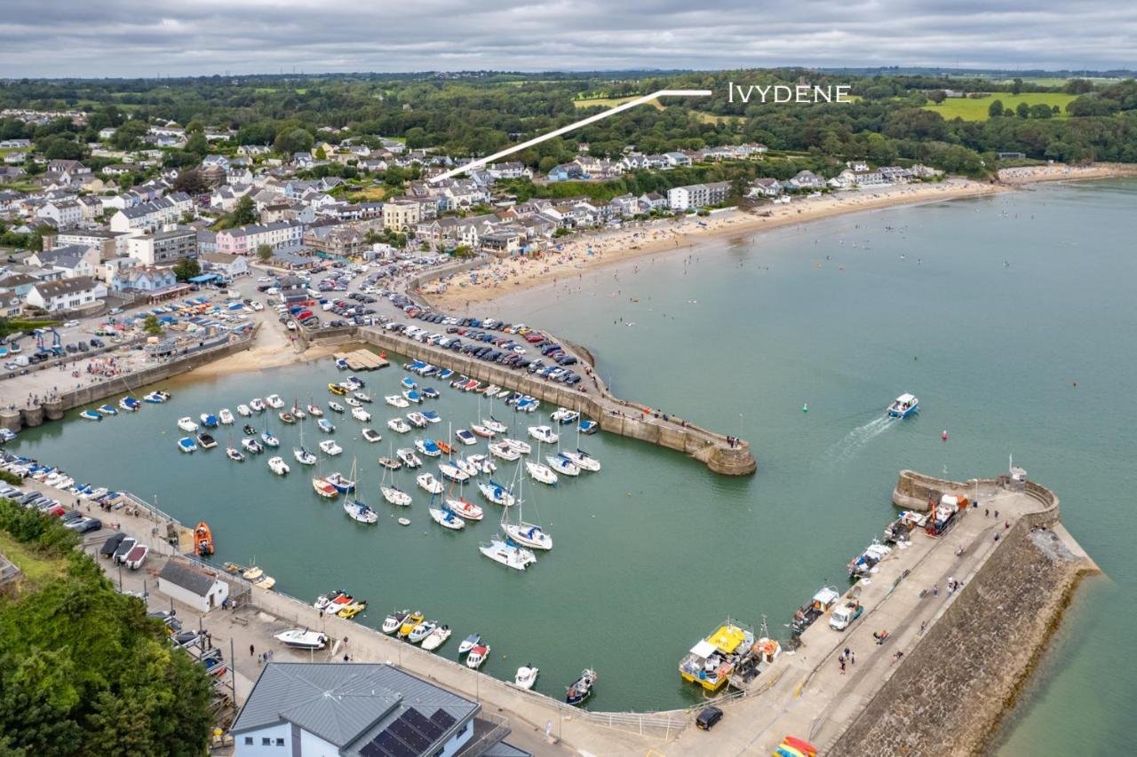 Ivydene - Beautiful Cottage, Stone Throw From Beach, Wonderful Sea Views Saundersfoot Bagian luar foto